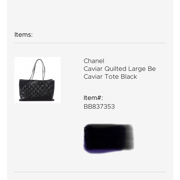 Chanel Caviar Large Be Tote- 100% authentic east west style - Picture 11 of 12